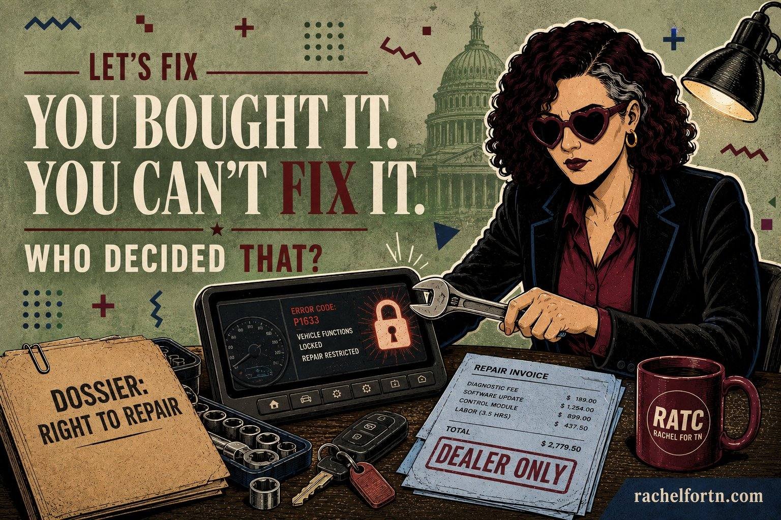 You bought the car. You’re not allowed to fix it.